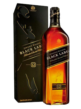 Johnnie Walker Black Label Scotch Whisky - Liter