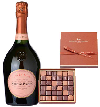 Send Most Luxurious French Chocolate and Champagne Gift Online