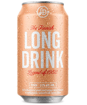 LONG DRINK PEACH - 355ML 4 PACK    