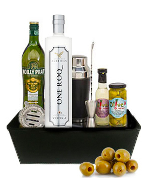 ONE ROQ ORIGINAL VODKA GIFT BASKET 