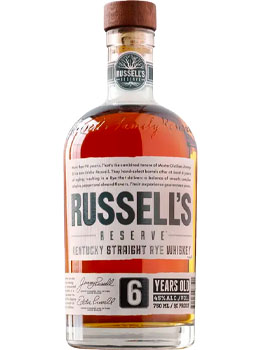 RUSSELLS RESERVE RYE WHISKEY 6 YEAR