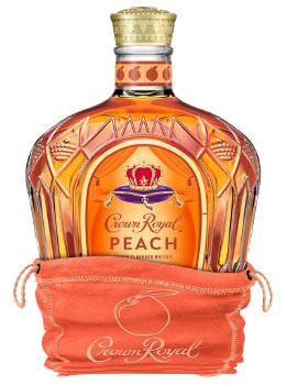 CROWN ROYAL CANADIAN WHISKY -750ML PEACH -LIMITED QUANTITY                                                                      