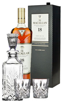 THE MACALLAN 18 YEAR OLD SINGLE MALT -750ML DOUBLE CASK COLLABORATION GIFT SET                                                  