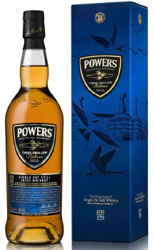 POWERS IRISH WHISKEY THREE SWALLOW 