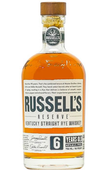 RUSSELL'S RSERVE RYE WHISKEY 6 YEAR