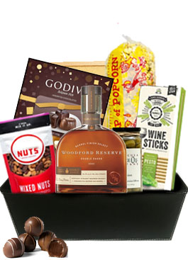 Boutbon Gift Basket | Woodford Reserve Double Oaked Bourbon